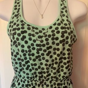 XS Mint and black polka dots Xhilaration Dress